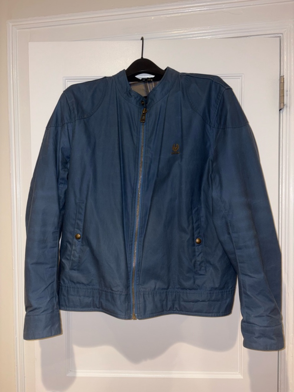Belstaff Slate Blue Lightweight Zip Jacket